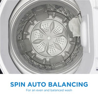 Danby - 1.8 cu. ft. Compact Top Load White Washing Machine - DWM065A1WDB-6