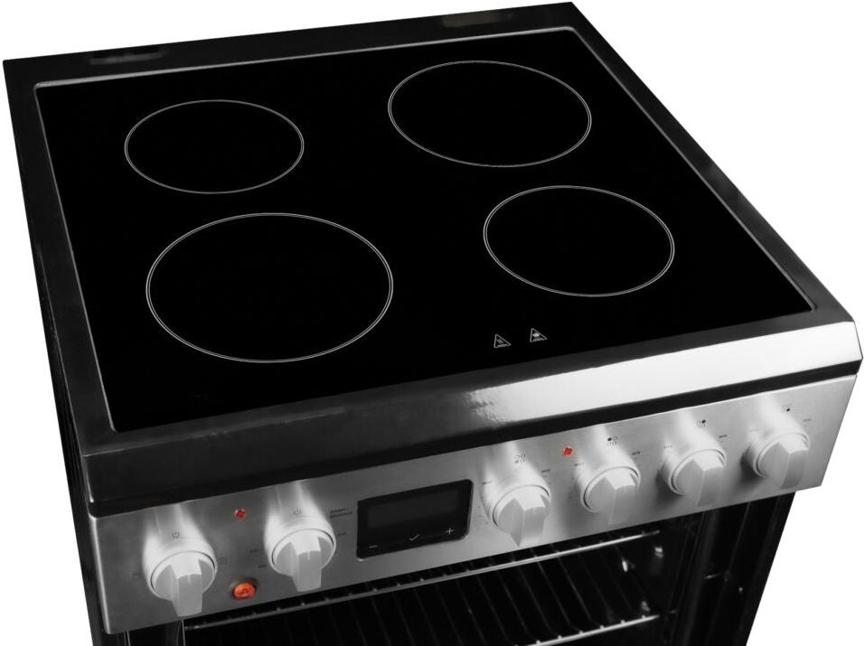Danby - 24″ TruAirFry Smooth Top Stainless Steel Slide-in Electric Range - DRCA240BSSC