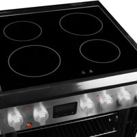 Danby - 24″ TruAirFry Smooth Top Stainless Steel Slide-in Electric Range - DRCA240BSSC