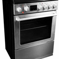 Danby - 24″ TruAirFry Smooth Top Stainless Steel Slide-in Electric Range - DRCA240BSSC