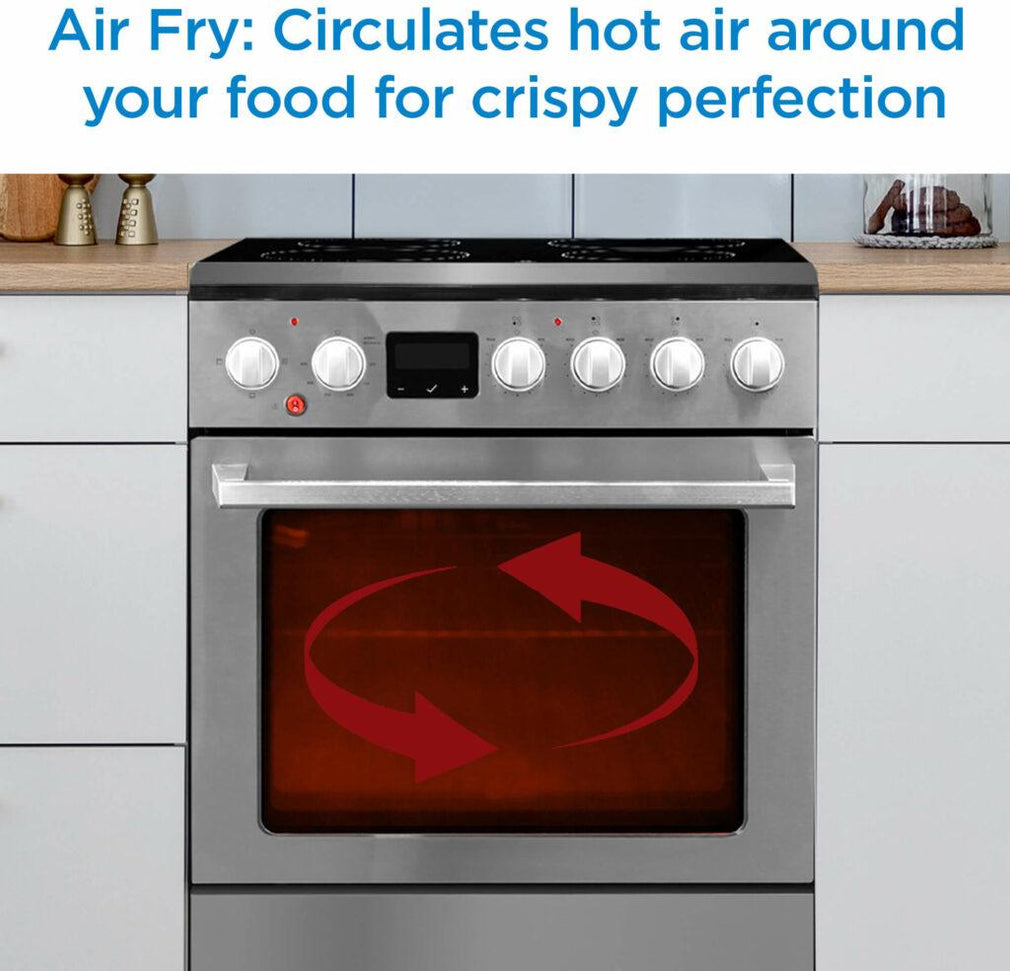 Danby - 24″ TruAirFry Smooth Top Stainless Steel Slide-in Electric Range - DRCA240BSSC