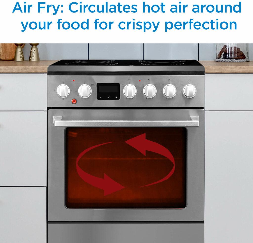 Danby - 24″ TruAirFry Smooth Top Stainless Steel Slide-in Electric Range - DRCA240BSSC