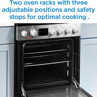 Danby - 24″ TruAirFry Smooth Top Stainless Steel Slide-in Electric Range - DRCA240BSSC