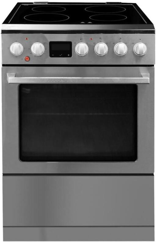 Danby - 24″ TruAirFry Smooth Top Stainless Steel Slide-in Electric Range - DRCA240BSSC