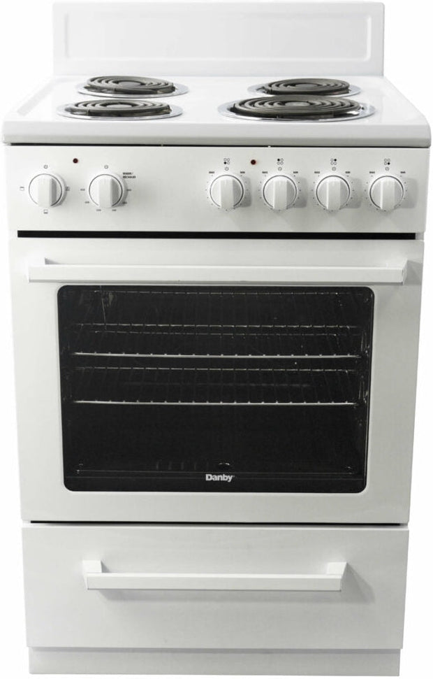 Danby - 24″ Wide Electric Range In White - DERM240WC