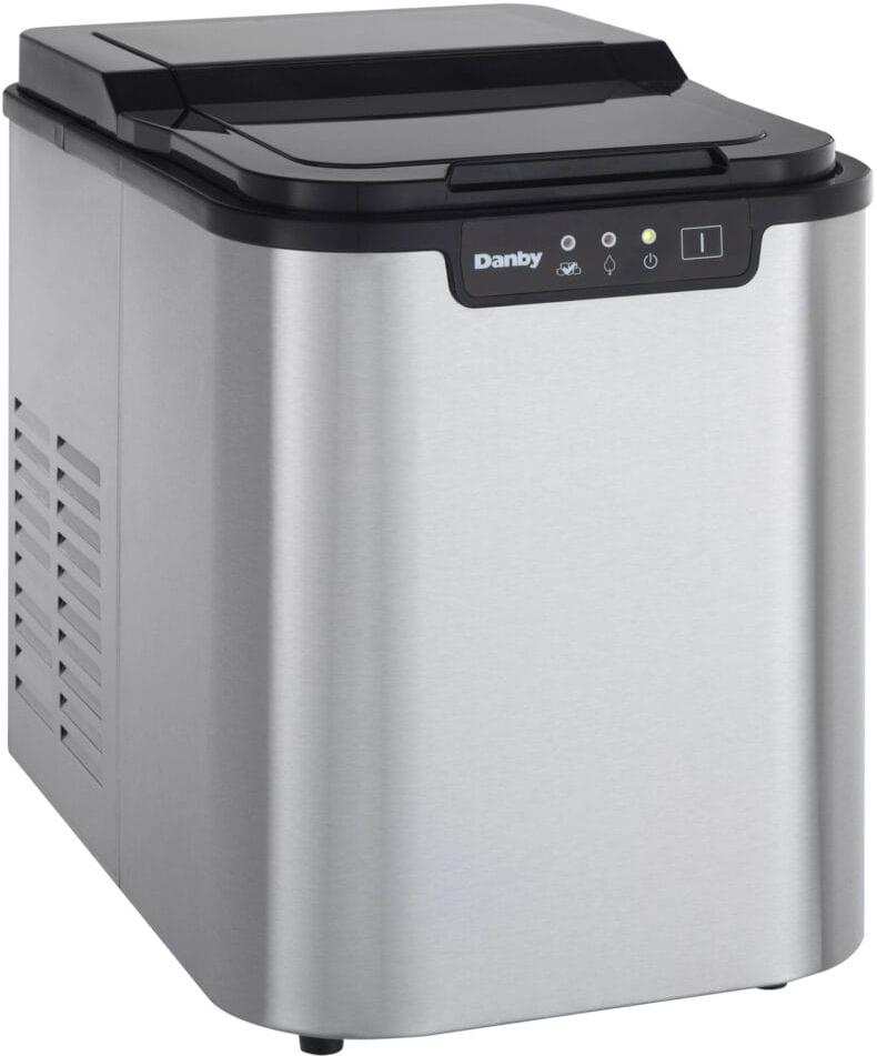 Danby - 25 lbs. Countertop Stainless Steel Ice Maker - DIM2500SSDB