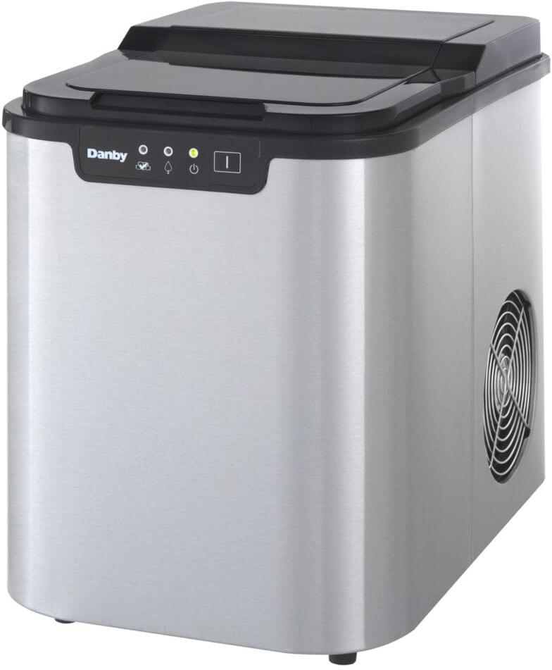 Danby - 25 lbs. Countertop Stainless Steel Ice Maker - DIM2500SSDB