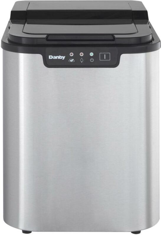 Danby - 25 lbs. Countertop Stainless Steel Ice Maker - DIM2500SSDB