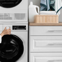 Danby - 2.2 cu. ft. Stackable Front Load White Washing Machine with Steam - DWM022D3WDB