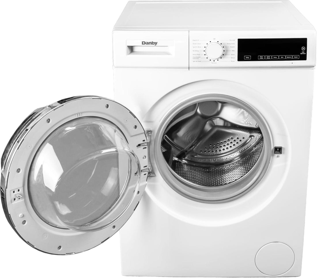 Danby - 2.2 cu. ft. Stackable Front Load White Washing Machine with Steam - DWM022D3WDB