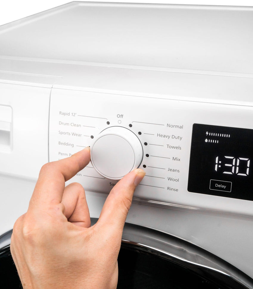 Danby - 2.2 cu. ft. Stackable Front Load White Washing Machine with Steam - DWM022D3WDB