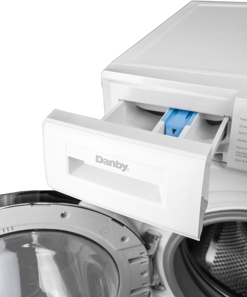 Danby - 2.2 cu. ft. Stackable Front Load White Washing Machine with Steam - DWM022D3WDB