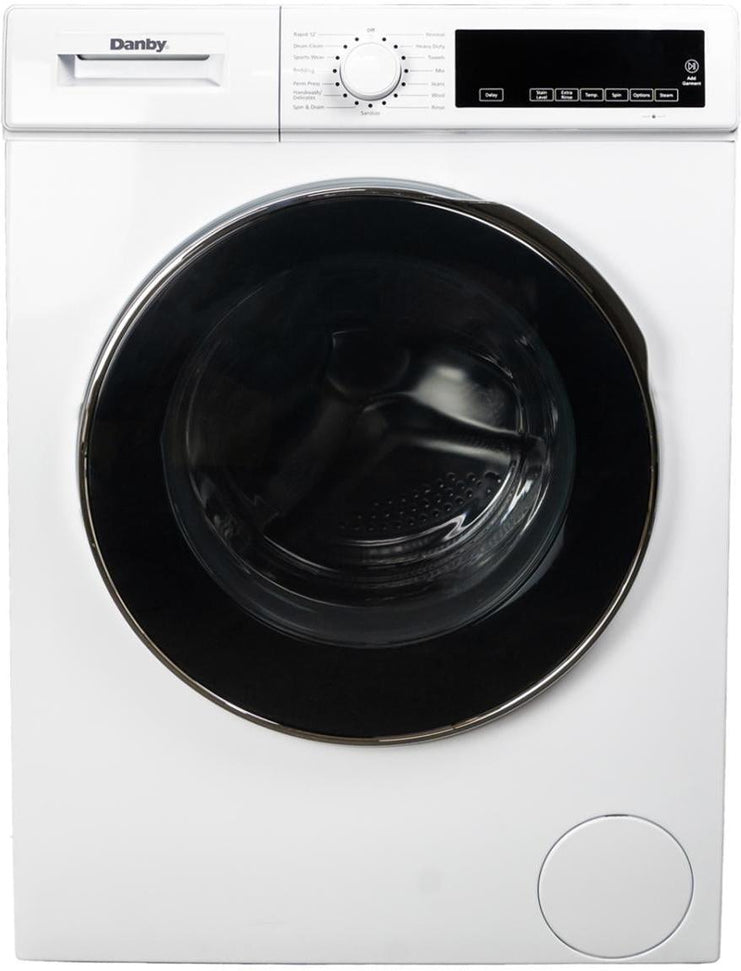 Danby - 2.2 cu. ft. Stackable Front Load White Washing Machine with Steam - DWM022D3WDB