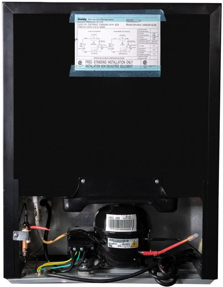 Danby - 2.2 cu.ft. Stainless Steel Compact Fridge - DAR022A1SLDB