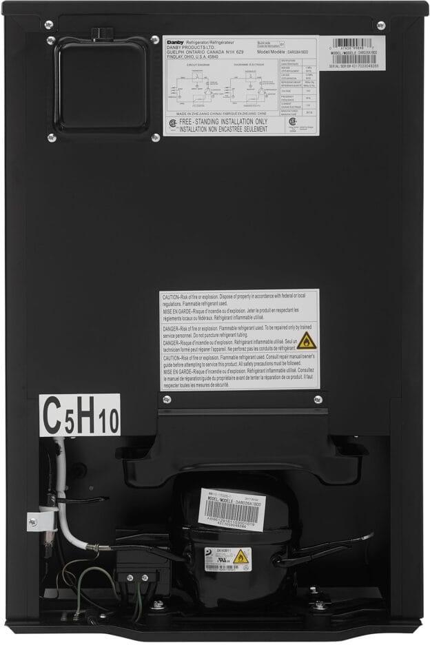 Danby - 2.6 cu.ft. Black Compact Fridge - DAR026A1BDD
