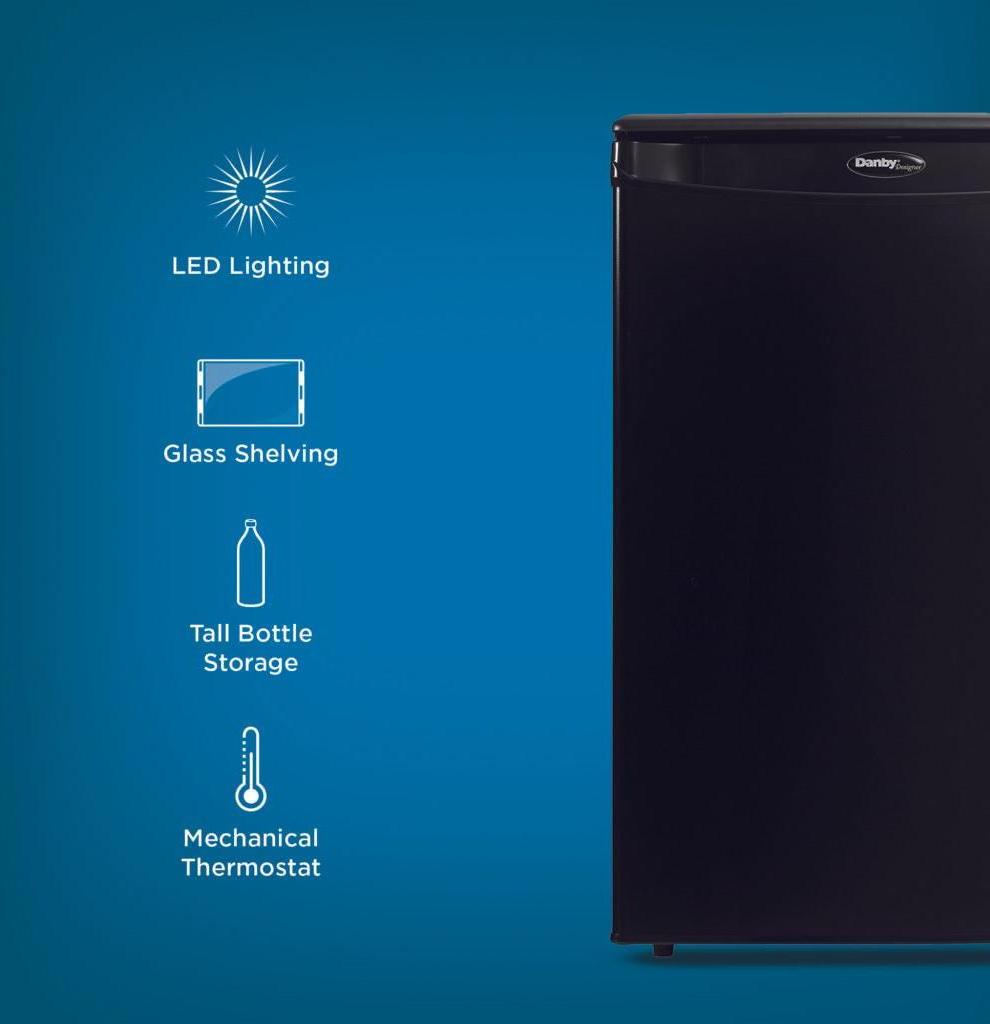 Danby - 2.6 cu.ft. Black Compact Fridge - DAR026A1BDD