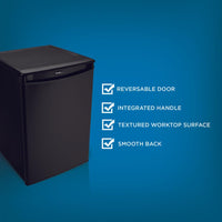 Danby - 2.6 cu.ft. Black Compact Fridge - DAR026A1BDD