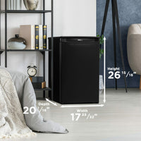Danby - 2.6 cu.ft. Black Compact Fridge - DAR026A1BDD