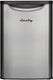 Danby - 2.6 cu.ft. Contemporary Classic Stainless Steel & Black Compact Fridge - DAR026A2BSLDB