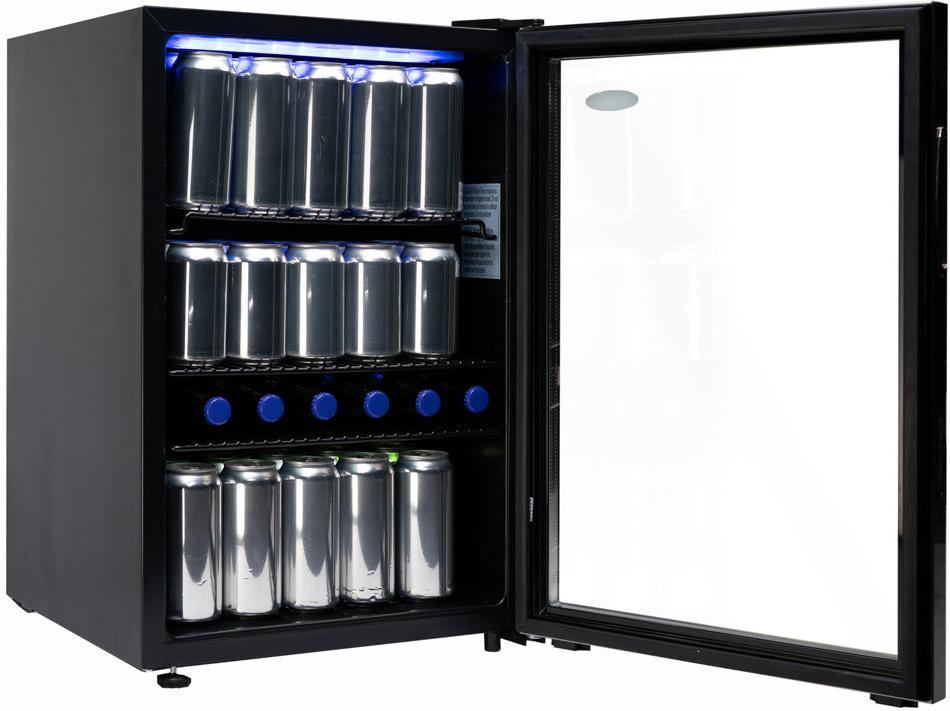 Danby - 2.6 cu.ft. Free-Standing Beverage Center In Stainless Steel - DBC026A1BSSDB