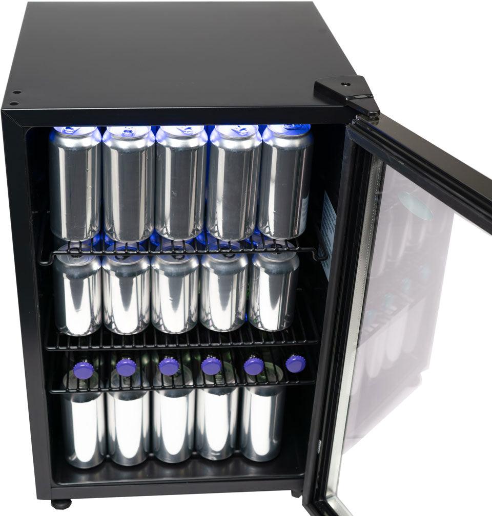 Danby - 2.6 cu.ft. Free-Standing Beverage Center In Stainless Steel - DBC026A1BSSDB