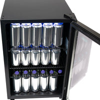 Danby - 2.6 cu.ft. Free-Standing Beverage Center In Stainless Steel - DBC026A1BSSDB