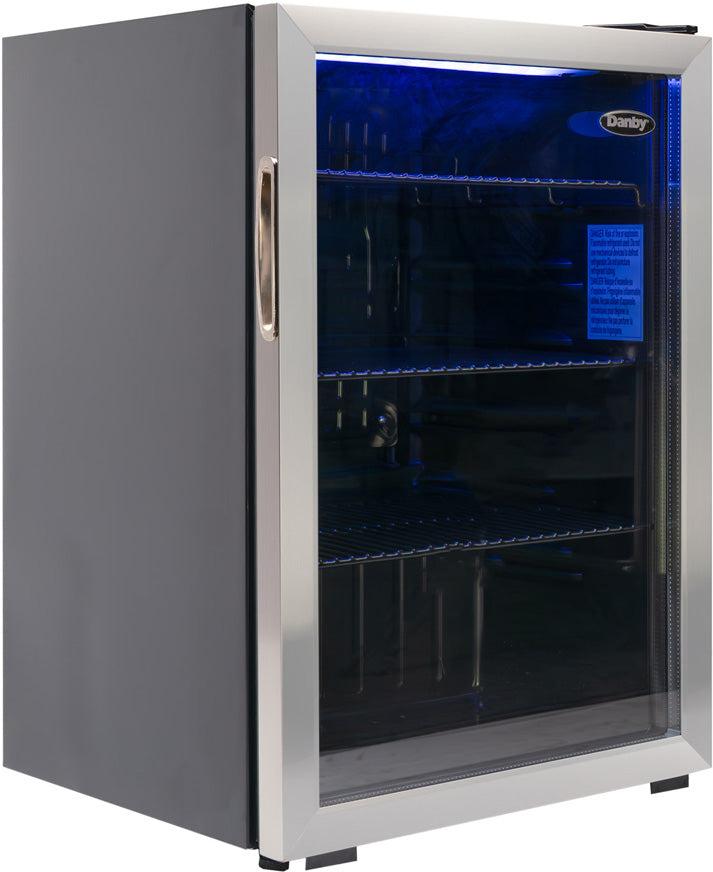 Danby - 2.6 cu.ft. Free-Standing Beverage Center In Stainless Steel - DBC026A1BSSDB
