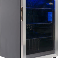 Danby - 2.6 cu.ft. Free-Standing Beverage Center In Stainless Steel - DBC026A1BSSDB