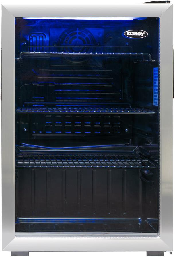 Danby - 2.6 cu.ft. Free-Standing Beverage Center In Stainless Steel - DBC026A1BSSDB