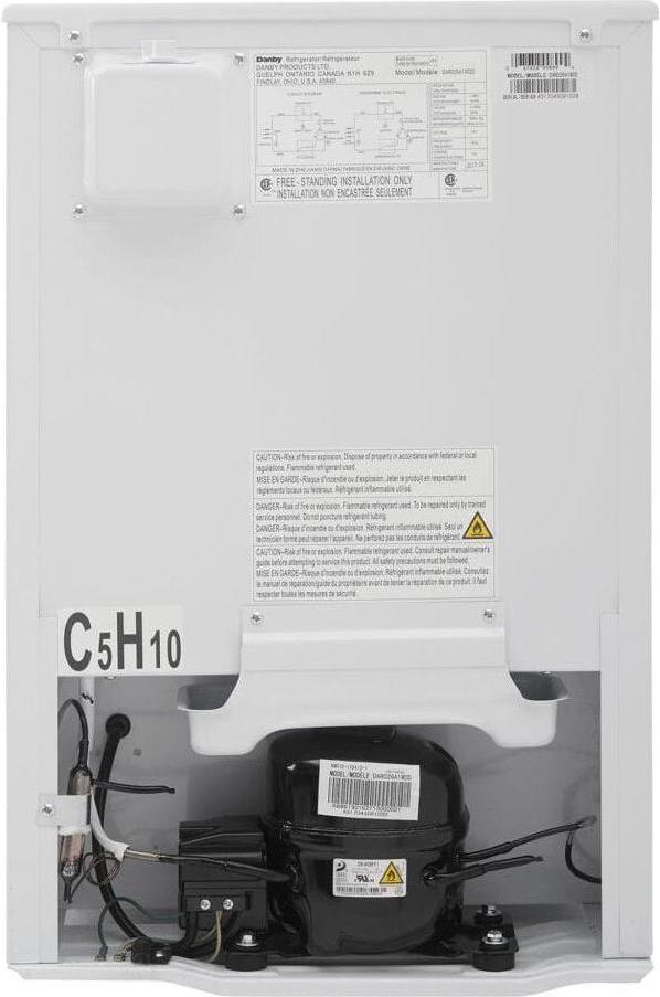 Danby - 2.6 cu.ft. White Compact Fridge - DAR026A1WDD