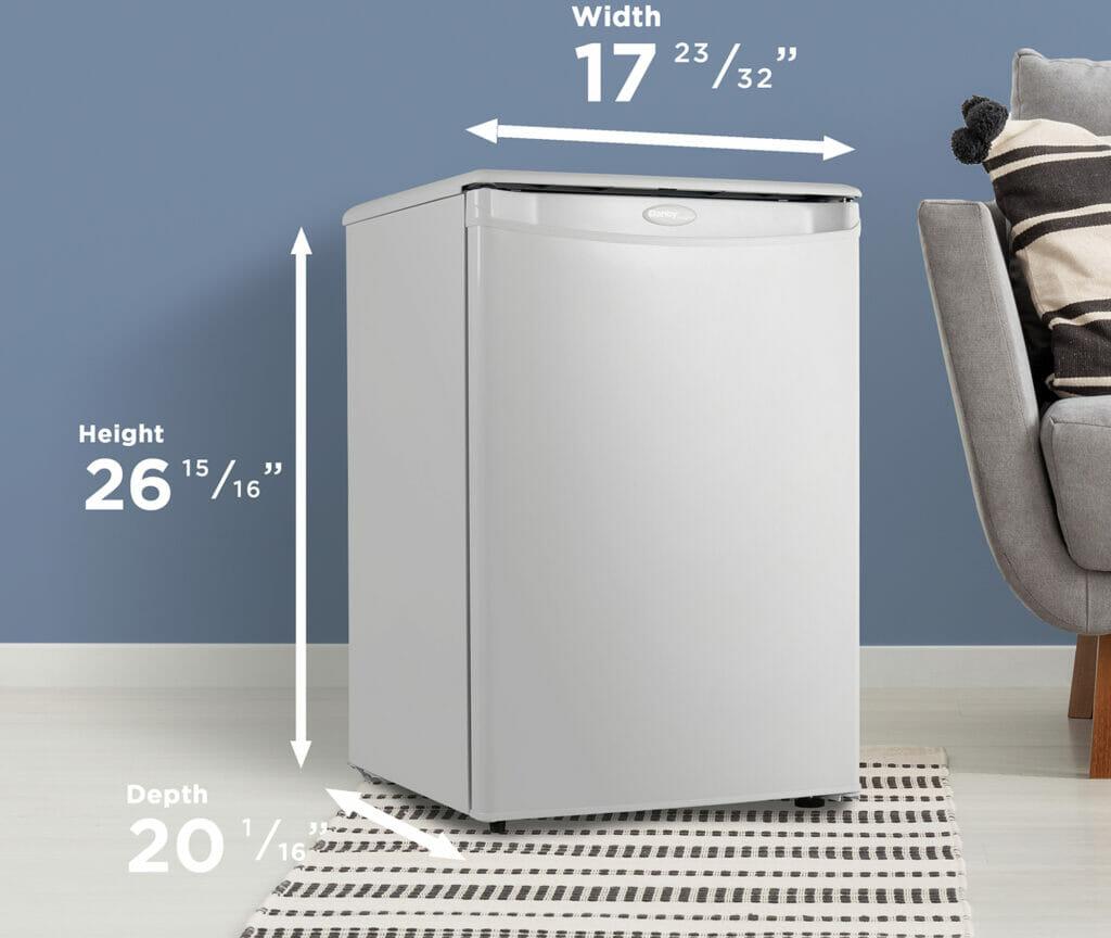 Danby - 2.6 cu.ft. White Compact Fridge - DAR026A1WDD
