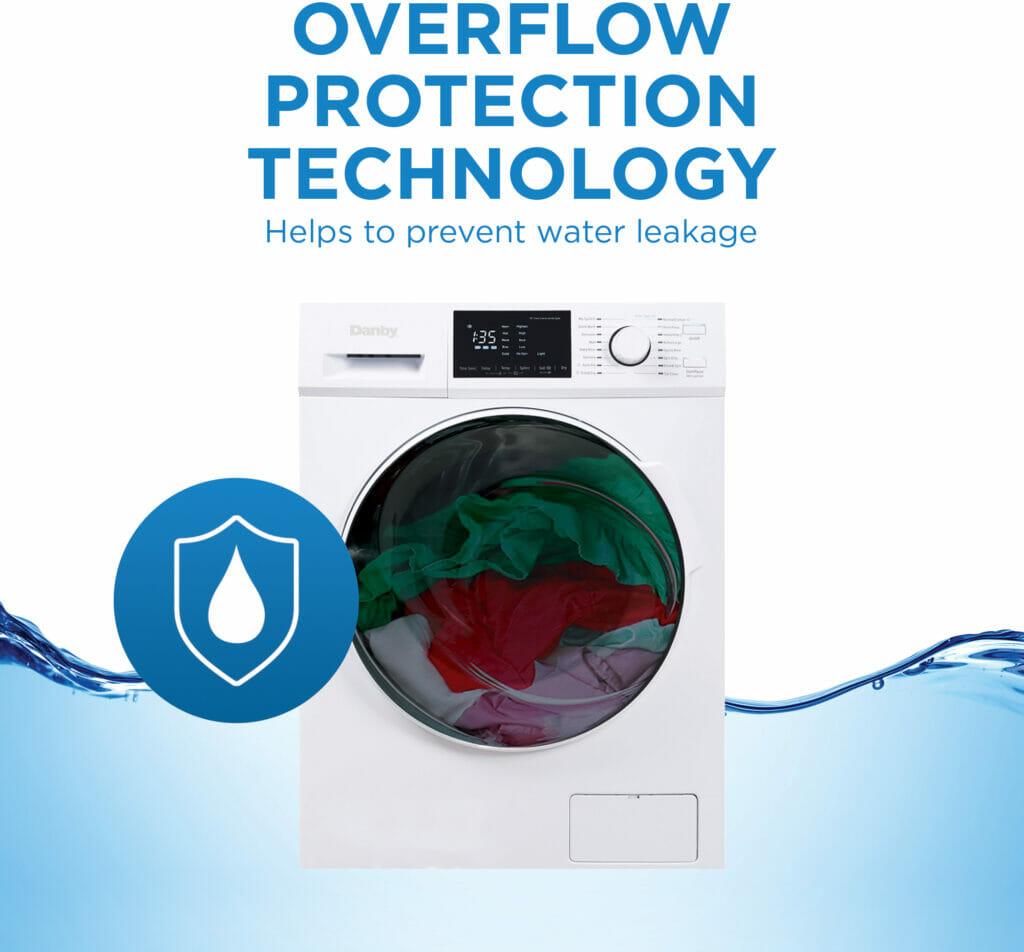 Danby - 2.7 cu. ft. All-In-One Ventless White Washer & Dryer - DWM120WDB-3