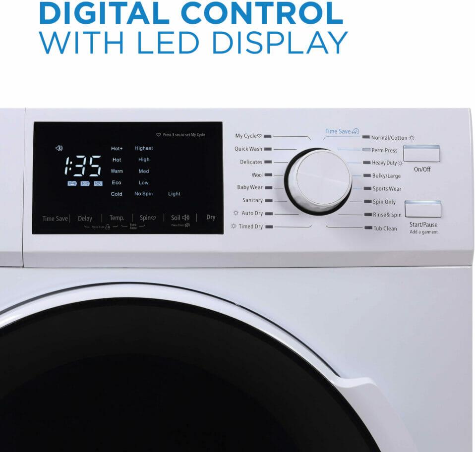 Danby - 2.7 cu. ft. All-In-One Ventless White Washer & Dryer - DWM120WDB-3