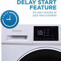 Danby - 2.7 cu. ft. All-In-One Ventless White Washer & Dryer - DWM120WDB-3