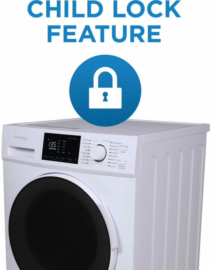 Danby - 2.7 cu. ft. All-In-One Ventless White Washer & Dryer - DWM120WDB-3