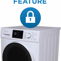 Danby - 2.7 cu. ft. All-In-One Ventless White Washer & Dryer - DWM120WDB-3