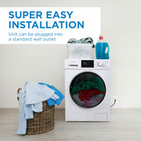 Danby - 2.7 cu. ft. All-In-One Ventless White Washer & Dryer - DWM120WDB-3