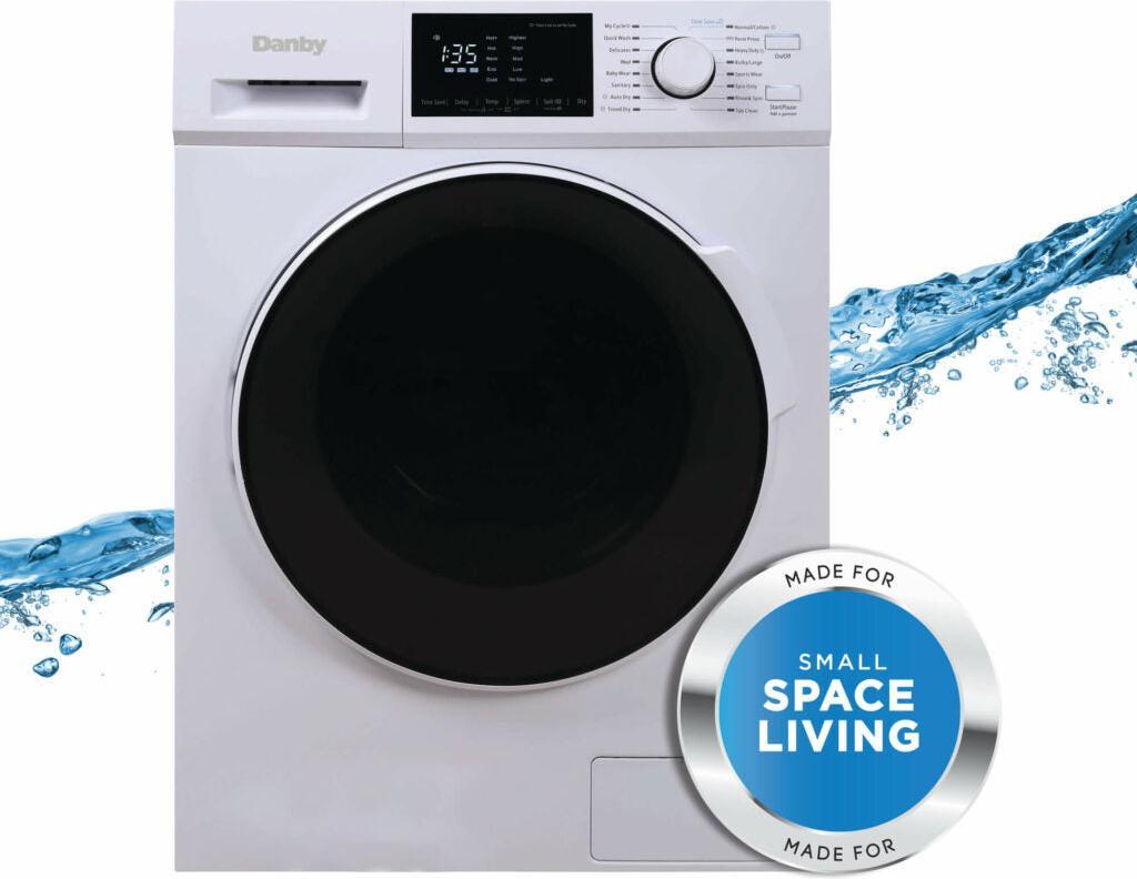 Danby - 2.7 cu. ft. All-In-One Ventless White Washer & Dryer - DWM120WDB-3