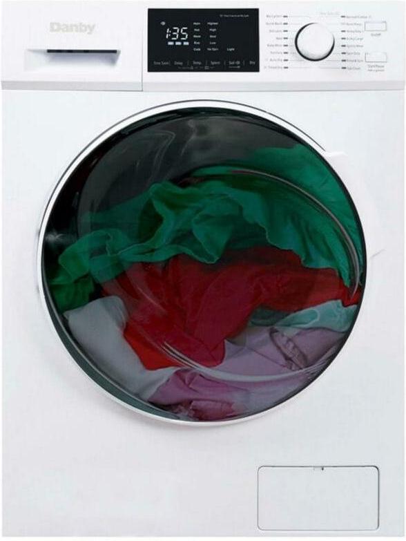 Danby - 2.7 cu. ft. All-In-One Ventless White Washer & Dryer - DWM120WDB-3