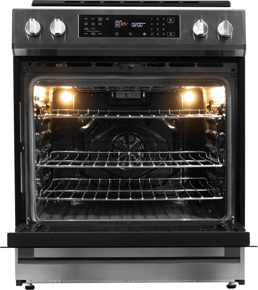 Danby - 30” Stainless Steel Slide in Induction Range with LED Touch Control - DIRC300BSSC