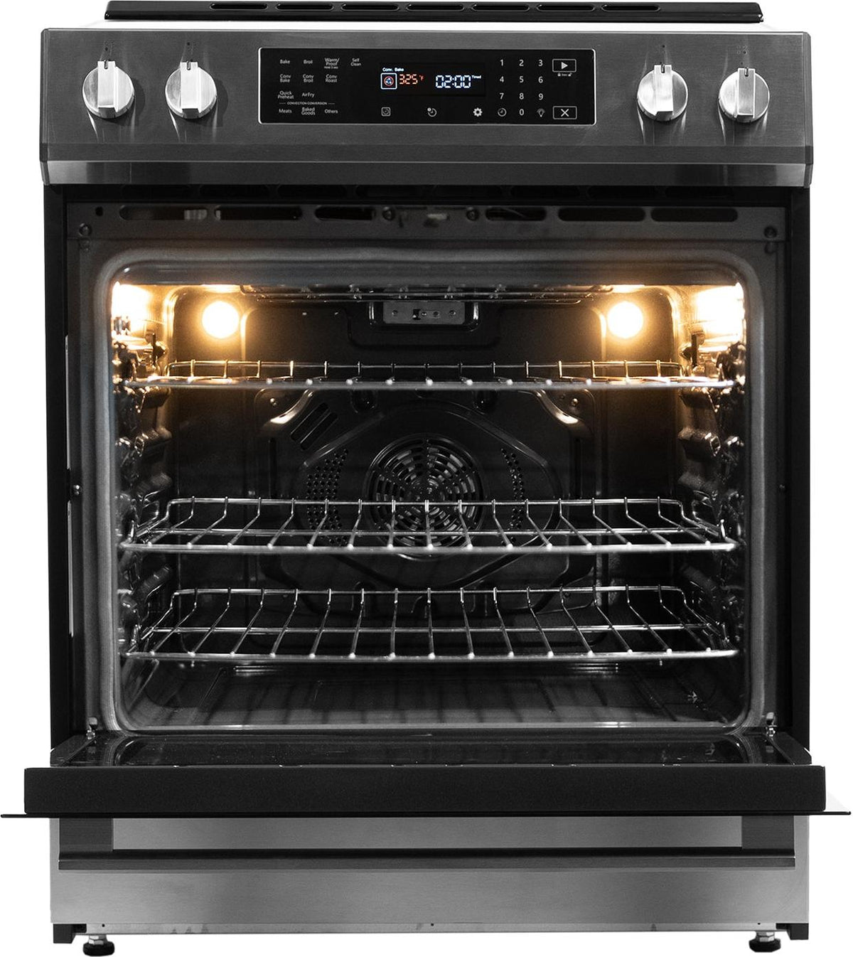Danby - 30” Stainless Steel Slide in Induction Range with LED Touch Control - DIRC300BSSC