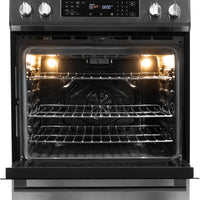 Danby - 30” Stainless Steel Slide in Induction Range with LED Touch Control - DIRC300BSSC