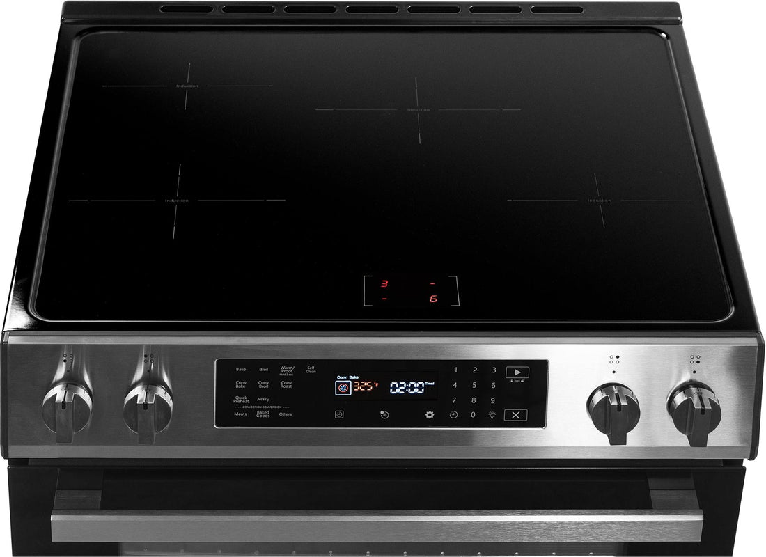 Danby - 30” Stainless Steel Slide in Induction Range with LED Touch Control - DIRC300BSSC