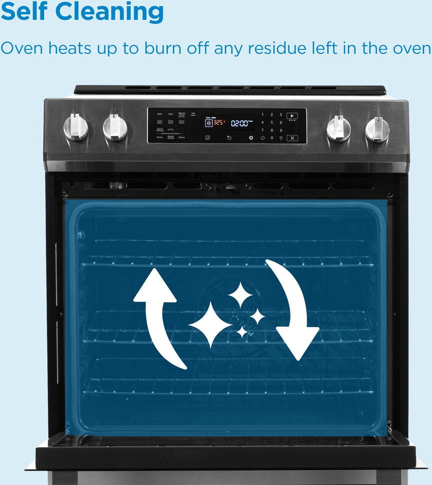 Danby - 30” Stainless Steel Slide in Induction Range with LED Touch Control - DIRC300BSSC