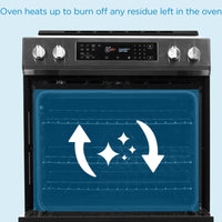 Danby - 30” Stainless Steel Slide in Induction Range with LED Touch Control - DIRC300BSSC