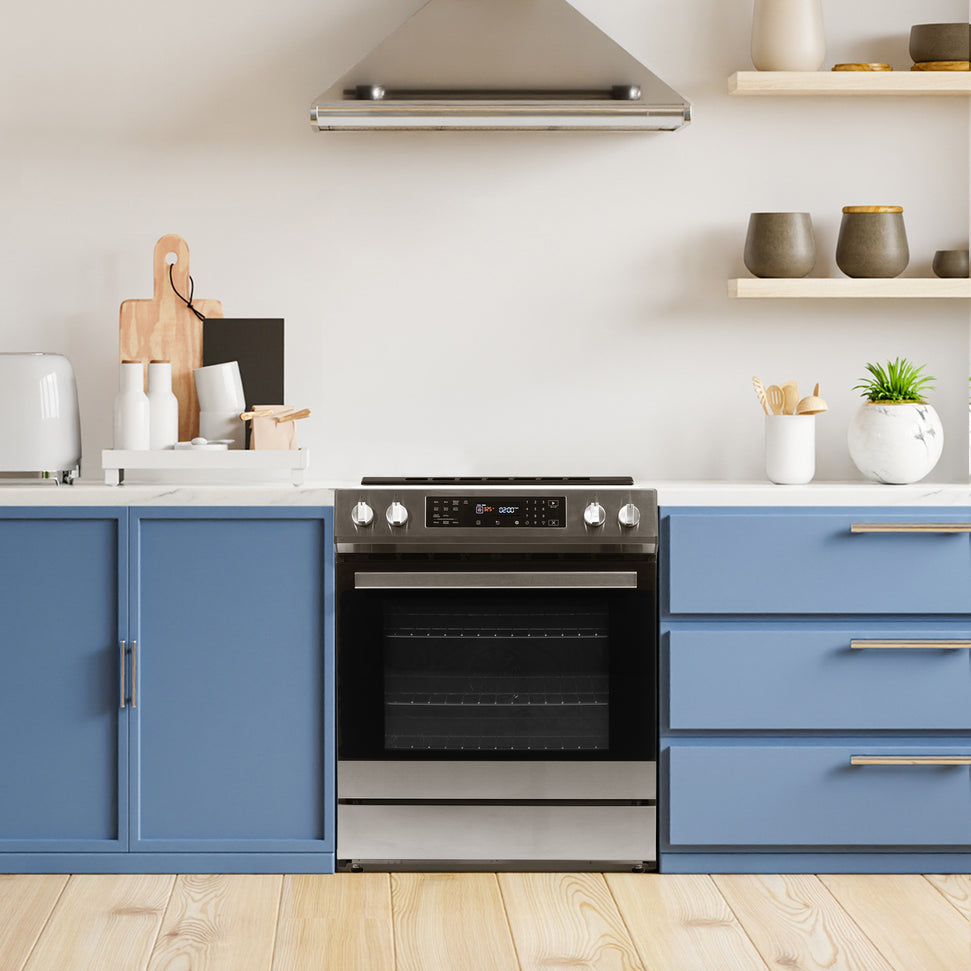 Danby - 30” Stainless Steel Slide in Induction Range with LED Touch Control - DIRC300BSSC