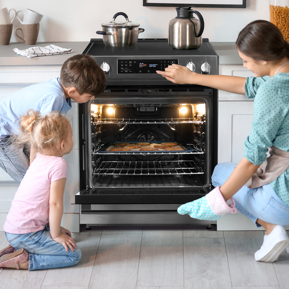 Danby - 30” Stainless Steel Slide in Induction Range with LED Touch Control - DIRC300BSSC