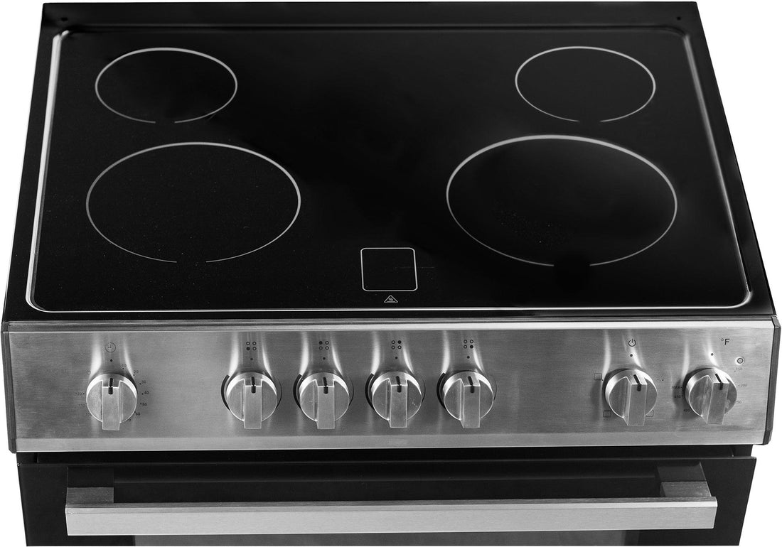 Danby - 30” Stainless Steel Slide in Smooth Top Electric Range with Knob Controls - DRRM300BSSC