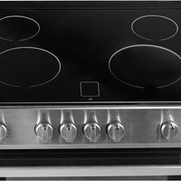 Danby - 30” Stainless Steel Slide in Smooth Top Electric Range with Knob Controls - DRRM300BSSC
