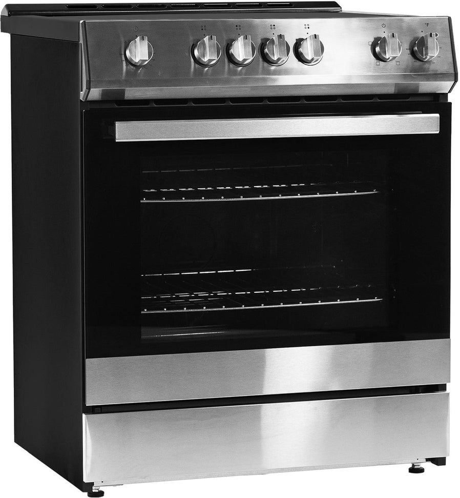 Danby - 30” Stainless Steel Slide in Smooth Top Electric Range with Knob Controls - DRRM300BSSC